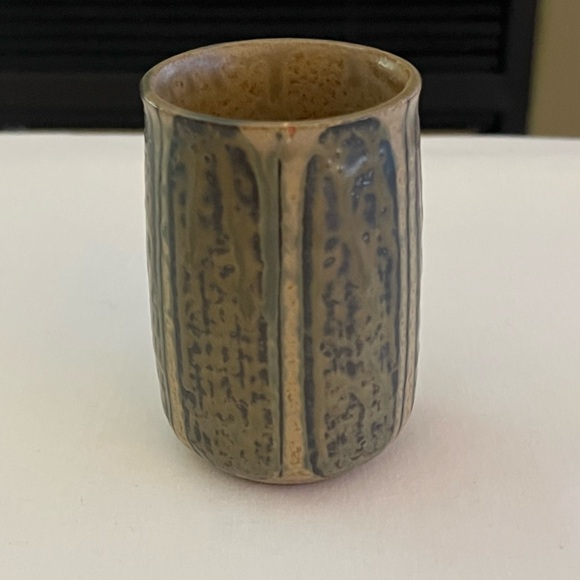 Vintage Redware Pottery Cup - Picture 2 of 10